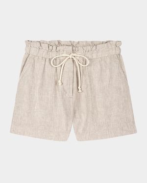 Foster Paperbag Linen Shorts