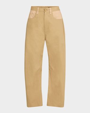 Charlie Curved Cotton Pants