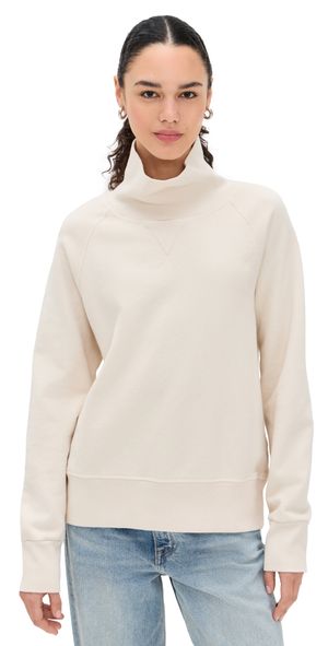 perfectwhitetee Faris Oversized Turtleneck Pullover Sugar L