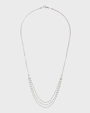 Platinum Saturn Necklace