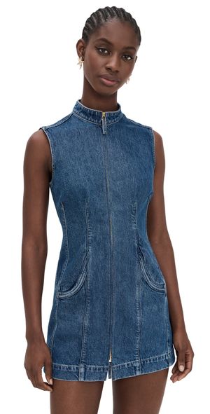 Cult Gaia Biella Dress Medium Stone Wash 12