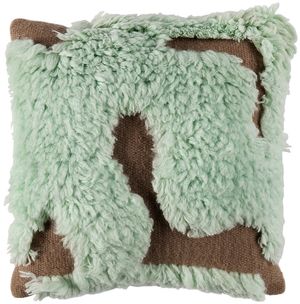 Mush Studios SSENSE Exclusive Brown & Blue 'The Wooly' Cushion