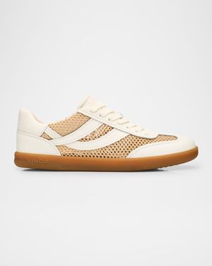 Oasis Net Leather Low-Top Sneakers