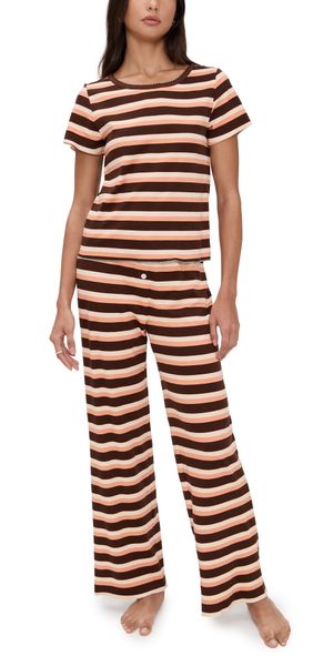 Cozyland by Morgan Lane Baby Jean Long Pajama Set Pumpkin Spice L