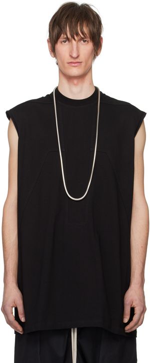 Rick Owens T-shirt Tarp noir à panneaux
