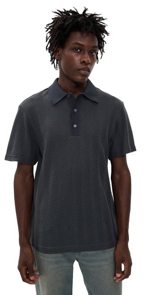 Missoni Short Sleeve Polo Dark Grey L