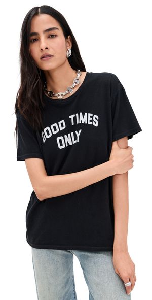 R13 Good Times Only Boy Tee Black S