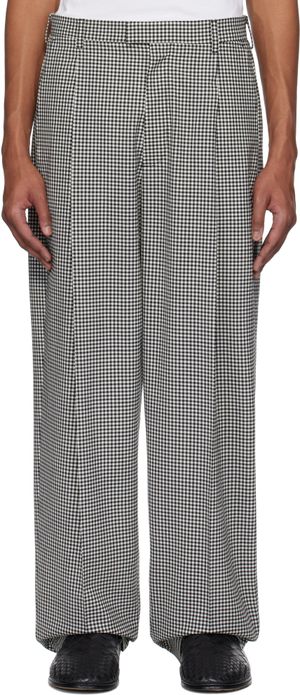 Marni Black & White Gingham Trousers