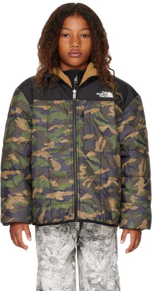 The North Face Kids Big Kids Khaki Shasta Full-Zip Hooded Reversible Jacket