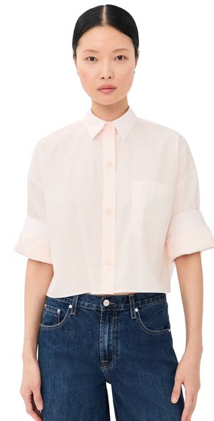 TWP Next Ex Button Down Sheer Pink XS/S