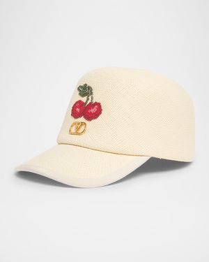 Cherry V-Logo Baseball Cap
