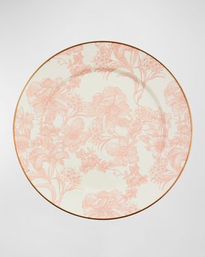 Rosy English Garden Enamel Charger Plate