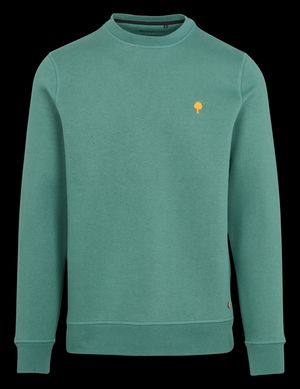 Faguo - Sweat col rond en coton mélangé - Taille XL - Vert