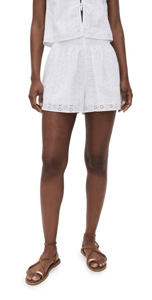 Velvet Iris Shorts White XS