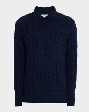 Men's Elvis Merino Wool Polo Sweater