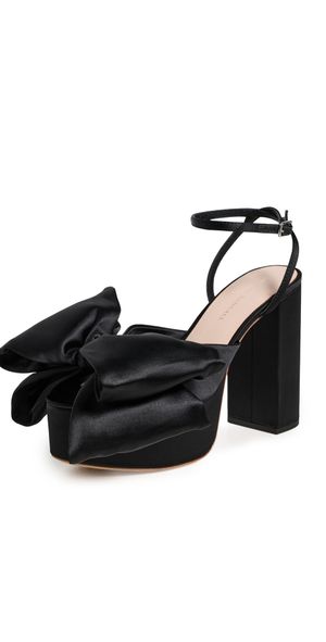 Loeffler Randall Kiki Bow Platforms Black 11