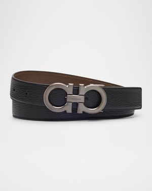 Men's Reversible Gancini-Buckle Belt