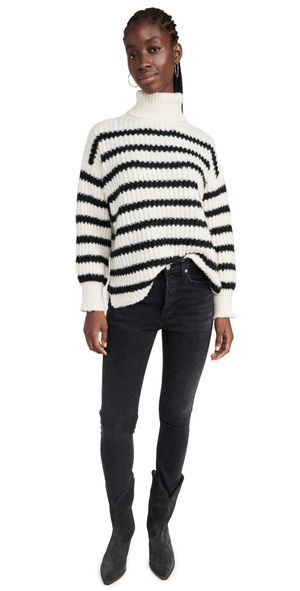 Line & Dot Ariel Sweater White/Black M