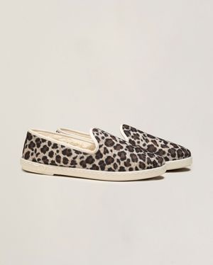 Angarde - Chausson femme édition limitée, léopard - Taille 41 - Marron