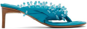 JACQUEMUS Blue 'Les Sandales Mari' Heeled Sandals