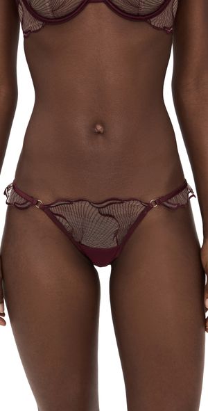 Bluebella Marabel Briefs Cherry Lacquer/Sheer XL