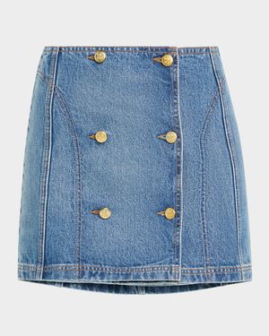 The Clara Denim Mini Skirt