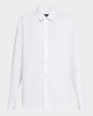 Men's-Inspired Button-Up Shirt