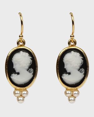 Cameo Pearly Trio Earrings