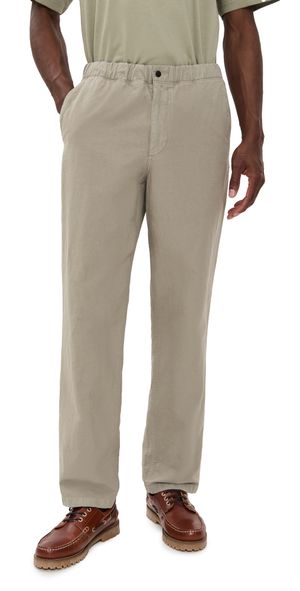 Norse Projects Ezra Relaxed Cotton Linen Trousers Clay L