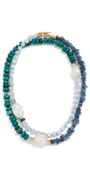 Lizzie Fortunato Cabana Necklace In Peacock Multi One Size