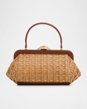 Zuma Frame Woven Crossbody Bag