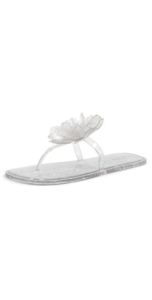 FARM Rio Flower Jelly Flat Sandals Ivory 5