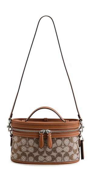 Coach Crystal Signature Jacquard Trail Bag LH/Burnished Amber One Size