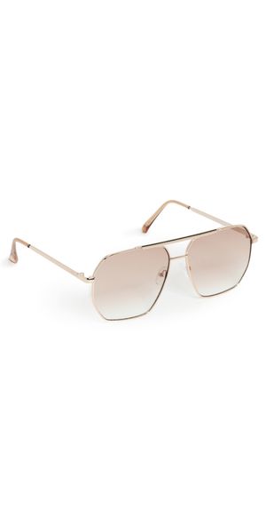 AIRE Asteroid Sunglasses Gold One Size