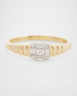 Shield Of Strength Pinky Signet Ring, Size 2.5-4