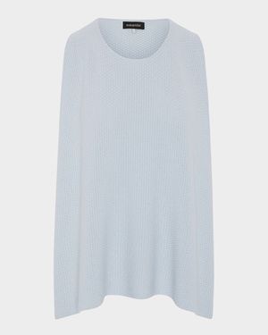 A-Line Sleeveless Round Neck Top- Mid Plus Length