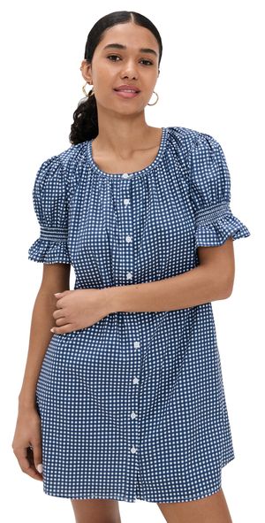 Addison Bay Sailor Dress Navy Gingham XS