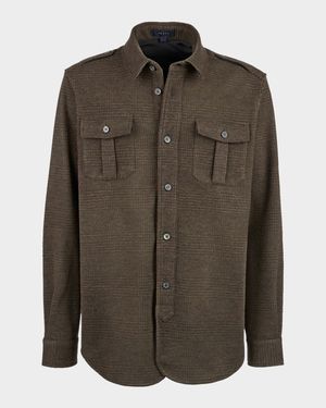 Men's Felpa Generale Prince of Wales Overshirt