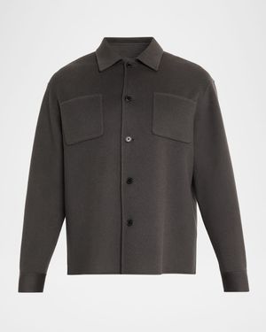 Men's Wool Double-Face Shirt Jacket