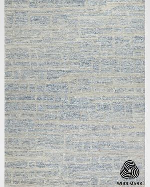 Park City Hand-Tufted Blue/Ivory Rug, 8' x 10'