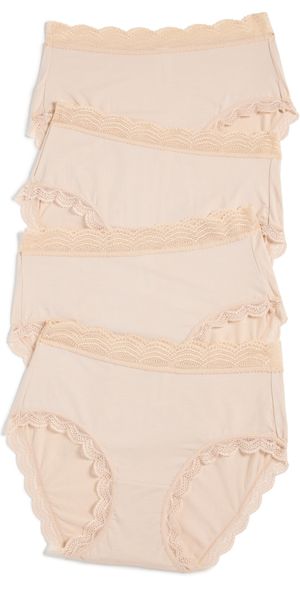 Stripe & Stare High Rise Knicker 4 Pack Sand L