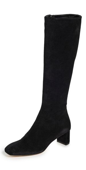 AEYDE Marty Cow Suede Leather Boots Black 35