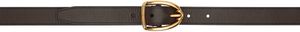 TOM FORD Brown Angled Buckle Belt