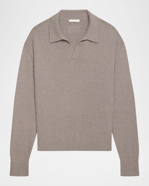 Men's Brushed Polo Sweater