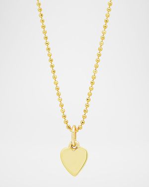 18k Heart Charm Necklace
