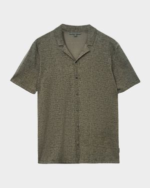 Men's Nayeem Organic Cotton Etched Camp Shirt