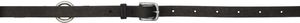 Julius Black & Silver Leather Chain Torture Belt