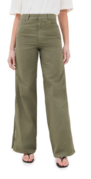 HALFBOY Zipped Wide Pants Tea Leaf S