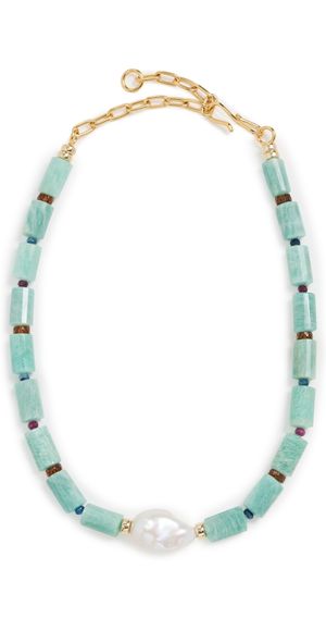 Lizzie Fortunato Curio Necklace In Amazonite Blue One Size