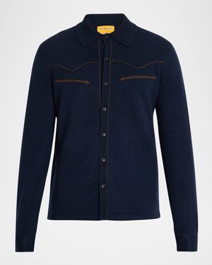 Men's Cashmere Western Shirt